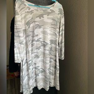 Heimish Gray Camo Dress